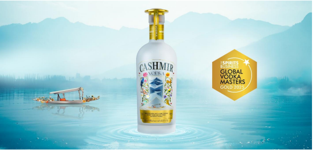 CASHMIR - INDIA’S 1ST SMALL-BATCH ORGANIC VODKA WINS ‘GOLD’ AT THE VODKA MASTERS 2025