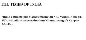 ‘India could be our biggest market in 5-10 years; India-UK FTA will allow price reduction:’ Glenmorangie’s Caspar MacRae